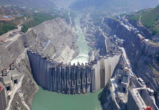 溪洛渡大壩建設(shè)照片